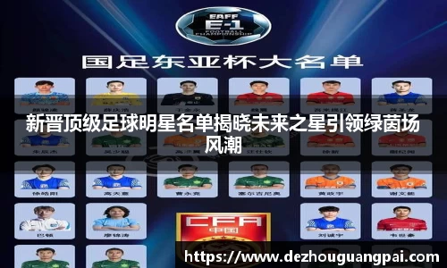 新晋顶级足球明星名单揭晓未来之星引领绿茵场风潮